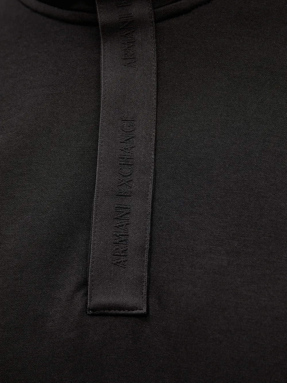 Armani Exchange Sweater met rits en kraag Zwart