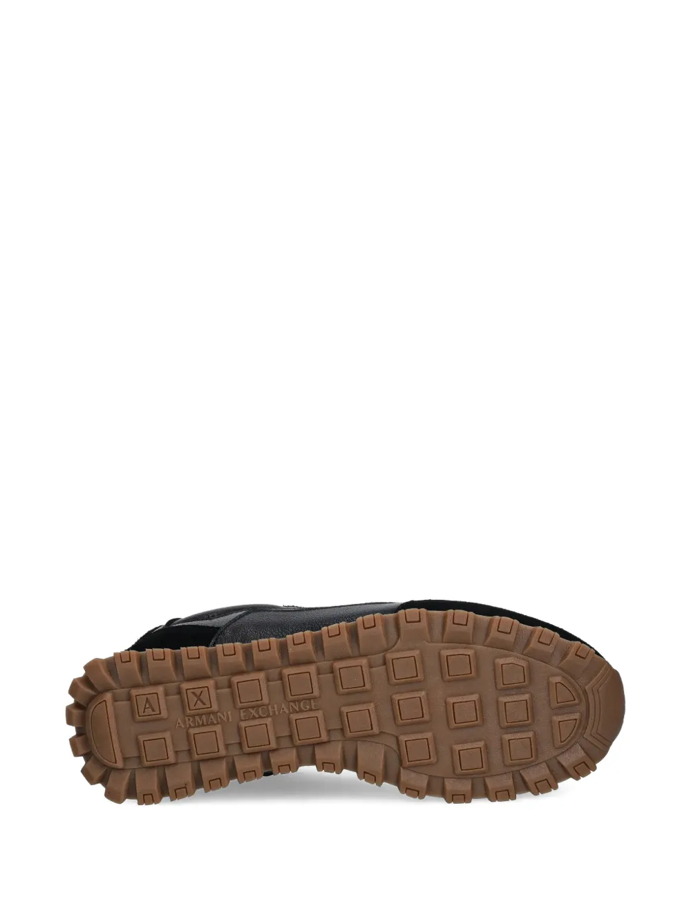 Armani Exchange panelled sneakers Zwart