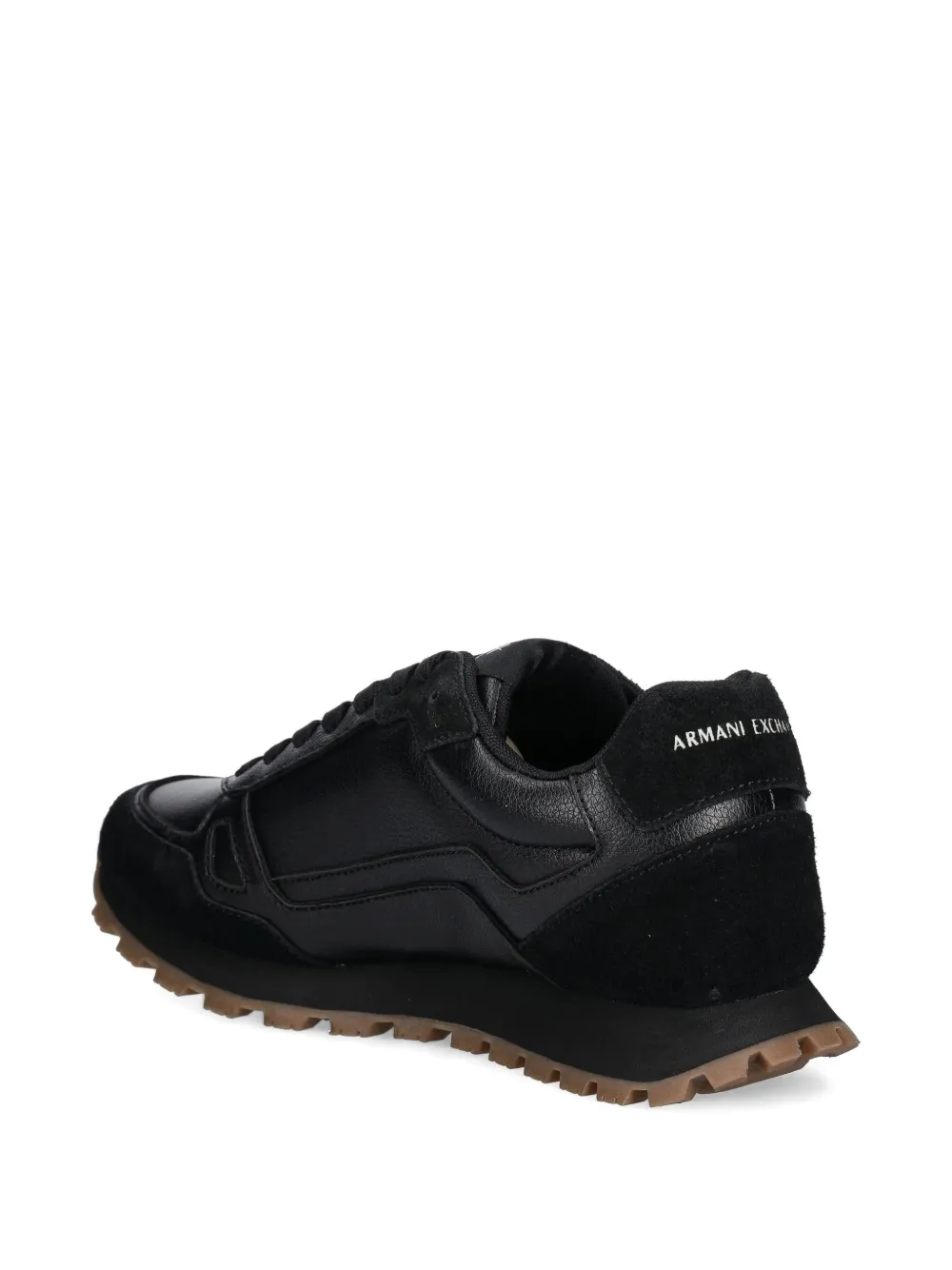  Armani Exchange Panelled Sneakers - Black 