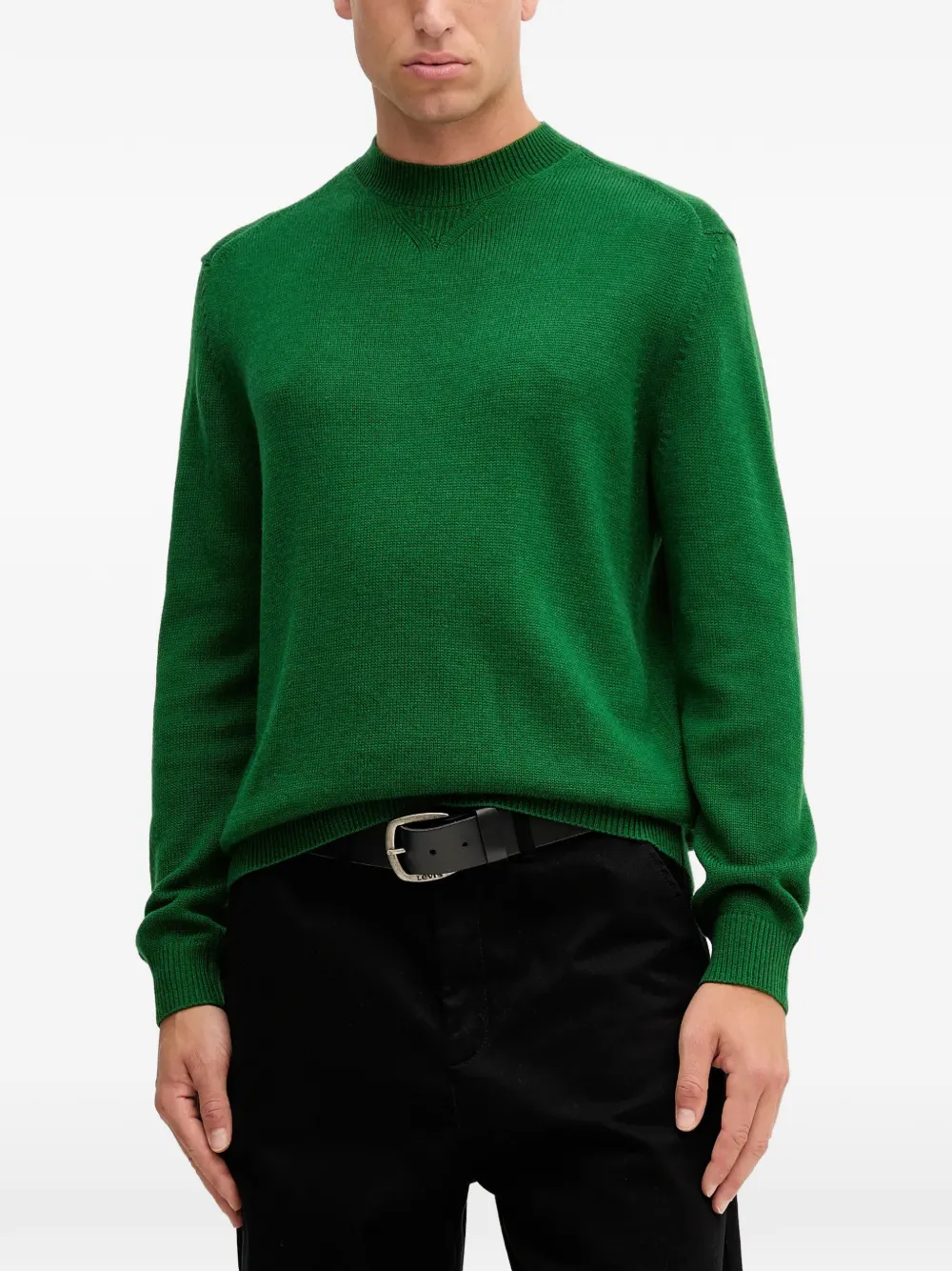 Armani Exchange crew-neck sweater - Verde