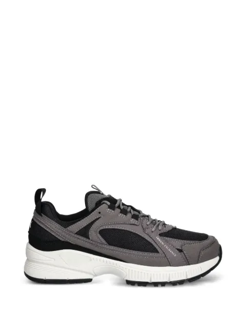Armani Exchange lace-up panelled sneakers