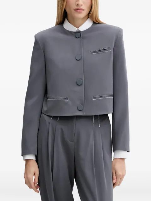 Armani Exchange button cropped jacket