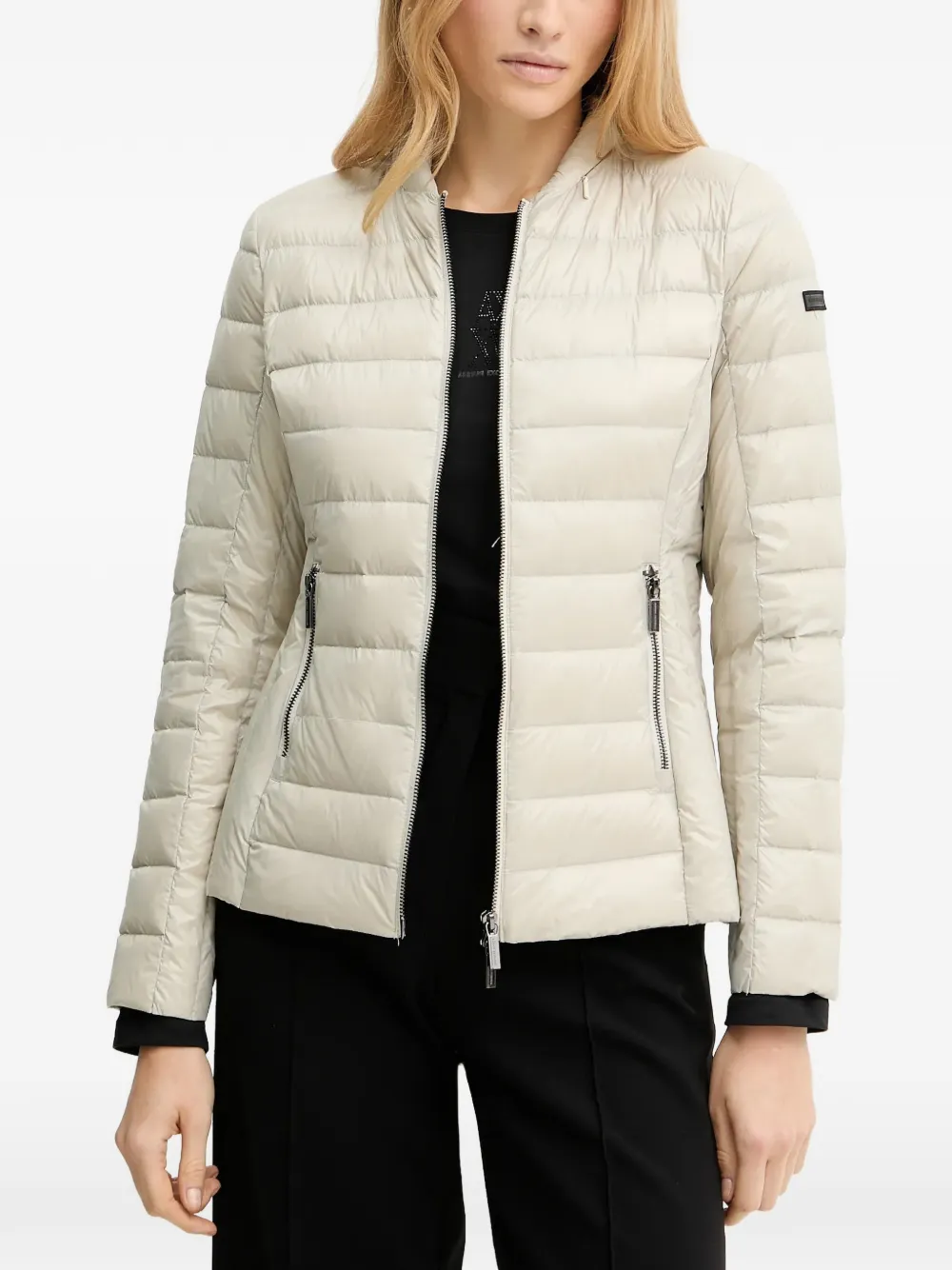 Armani Exchange zipped hooded jacket - Toni neutri