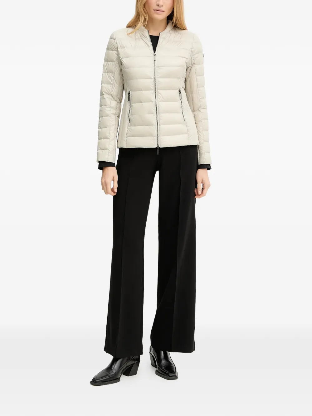  Armani Exchange Zipped Hooded Jacket - Neutrals 