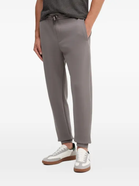 Armani Exchange drawstring logo-plaque track pants