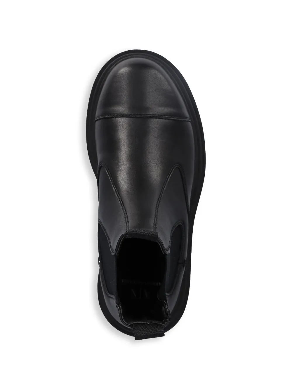 Armani Exchange Beatles elastische laarzen met lus Zwart