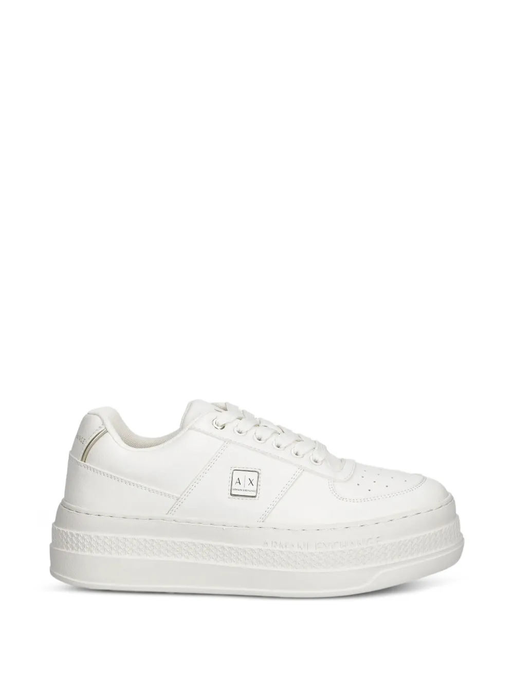 Armani Exchange platform sneakers Wit