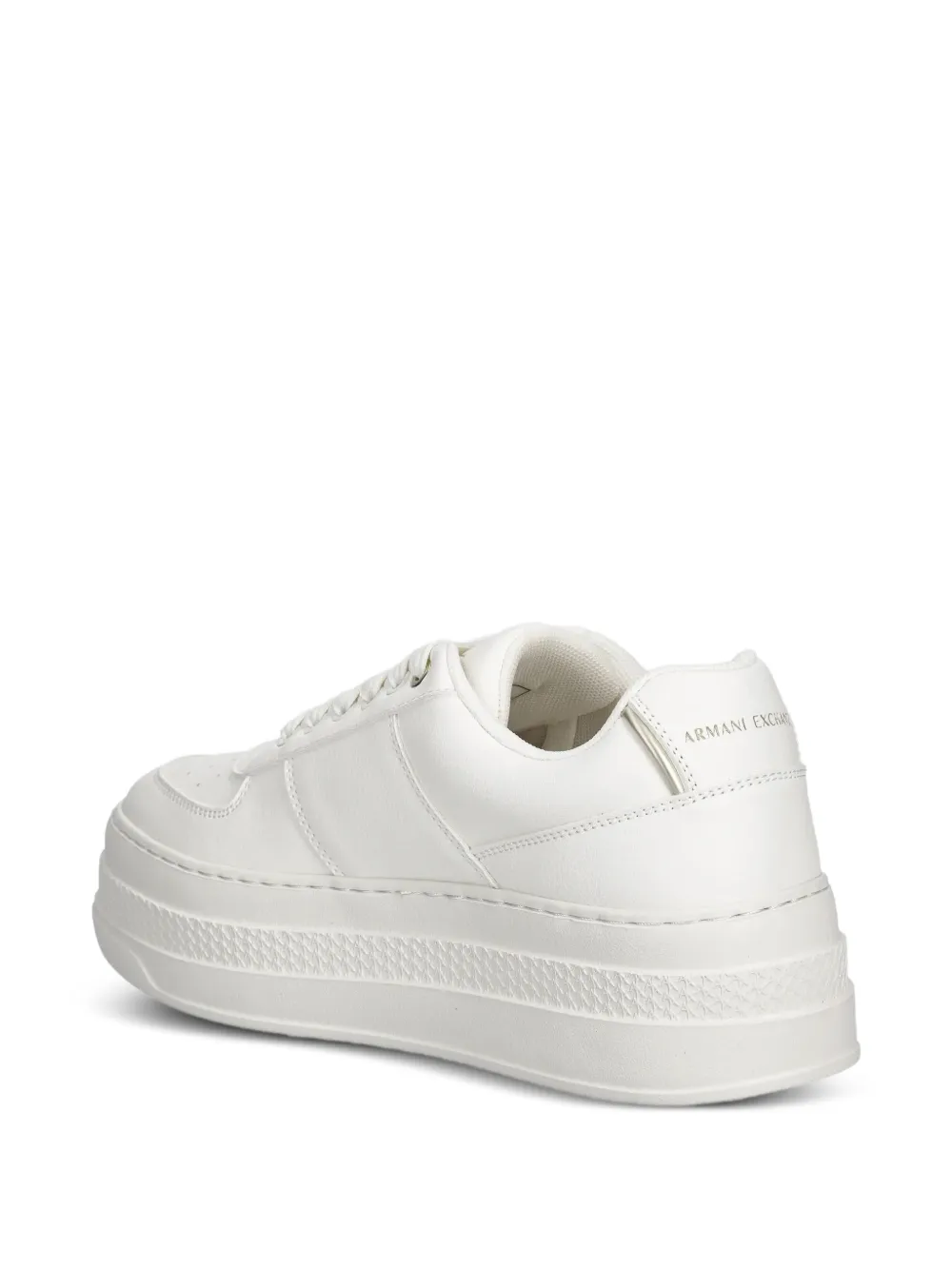 Armani Exchange platform sneakers Wit