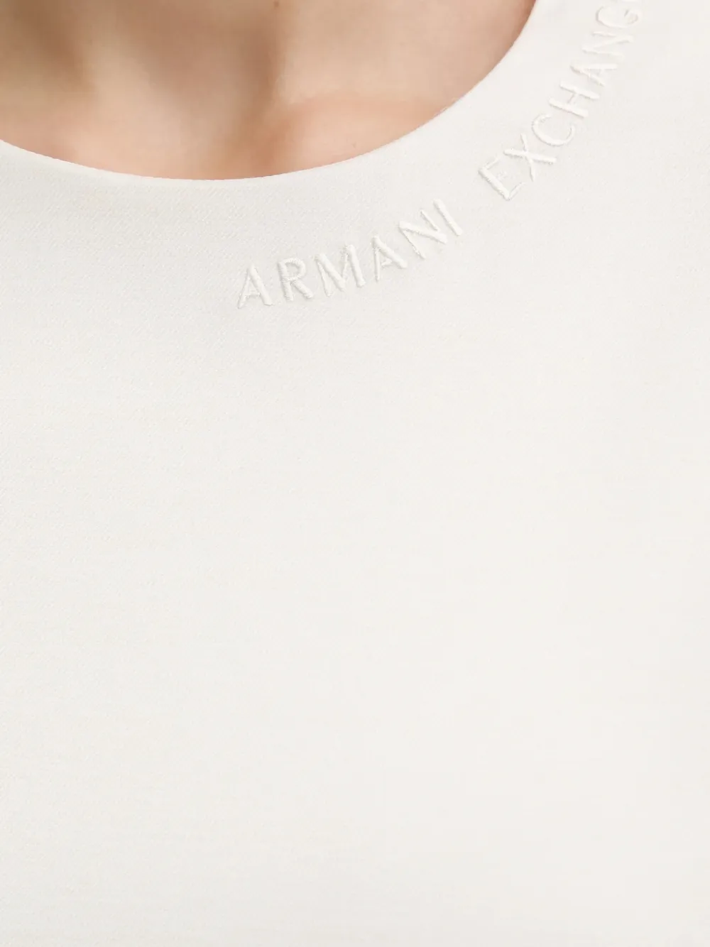 Armani Exchange Mini-jurk met opgestikte zak Wit
