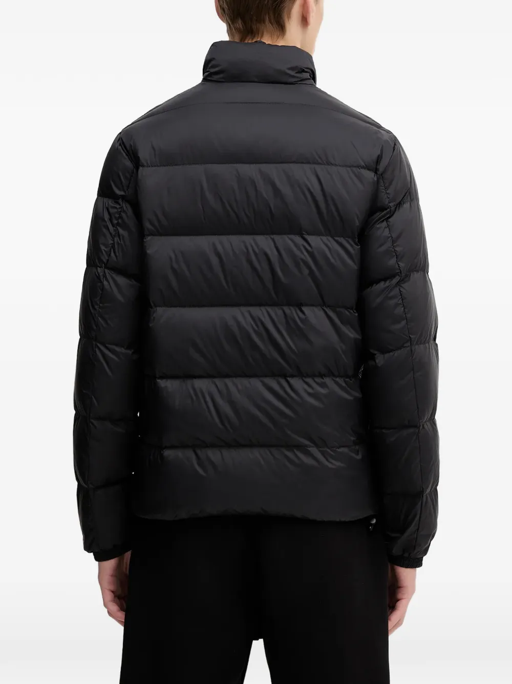  Armani Exchange Quilted Zip Jacket - Black 