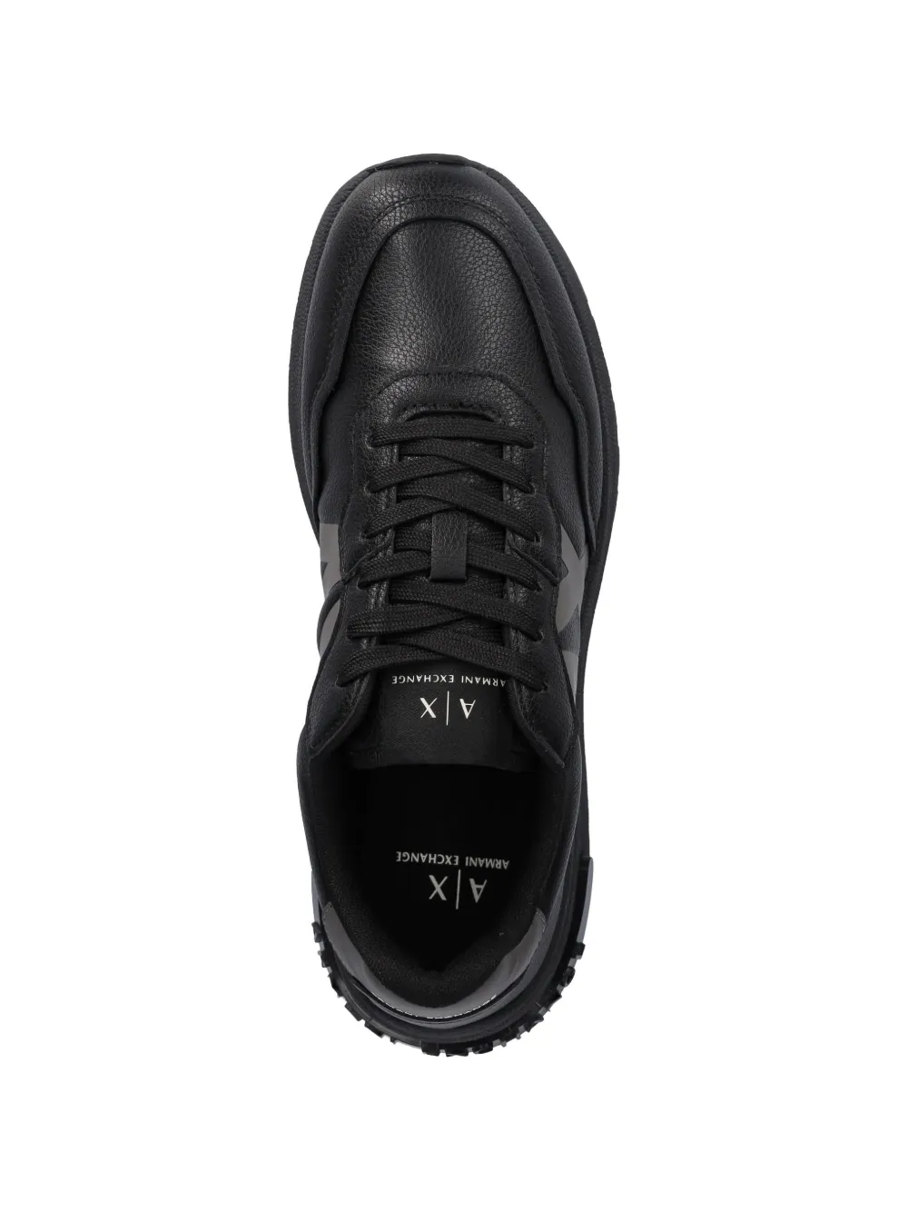 Armani Exchange logo lettering sneakers Zwart