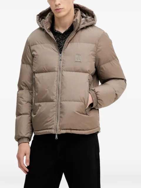 Armani Exchange hooded puffer jacket