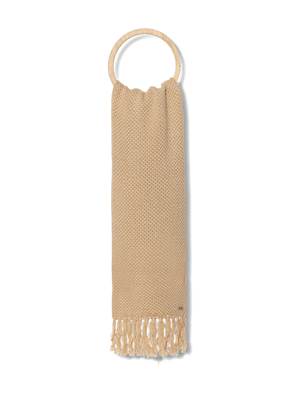 Armani Exchange fringed-edges scarf - Toni neutri