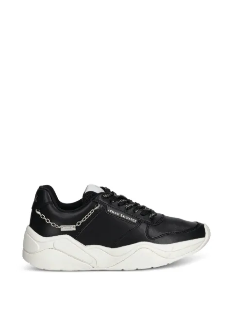 Armani Exchange chain-embellished trainers
