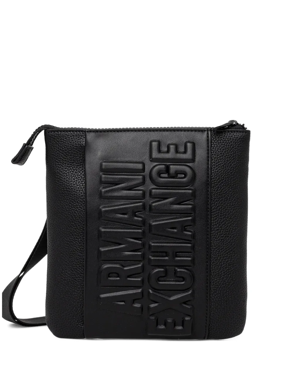 Armani Exchange embossed-logo messenger bag - Nero