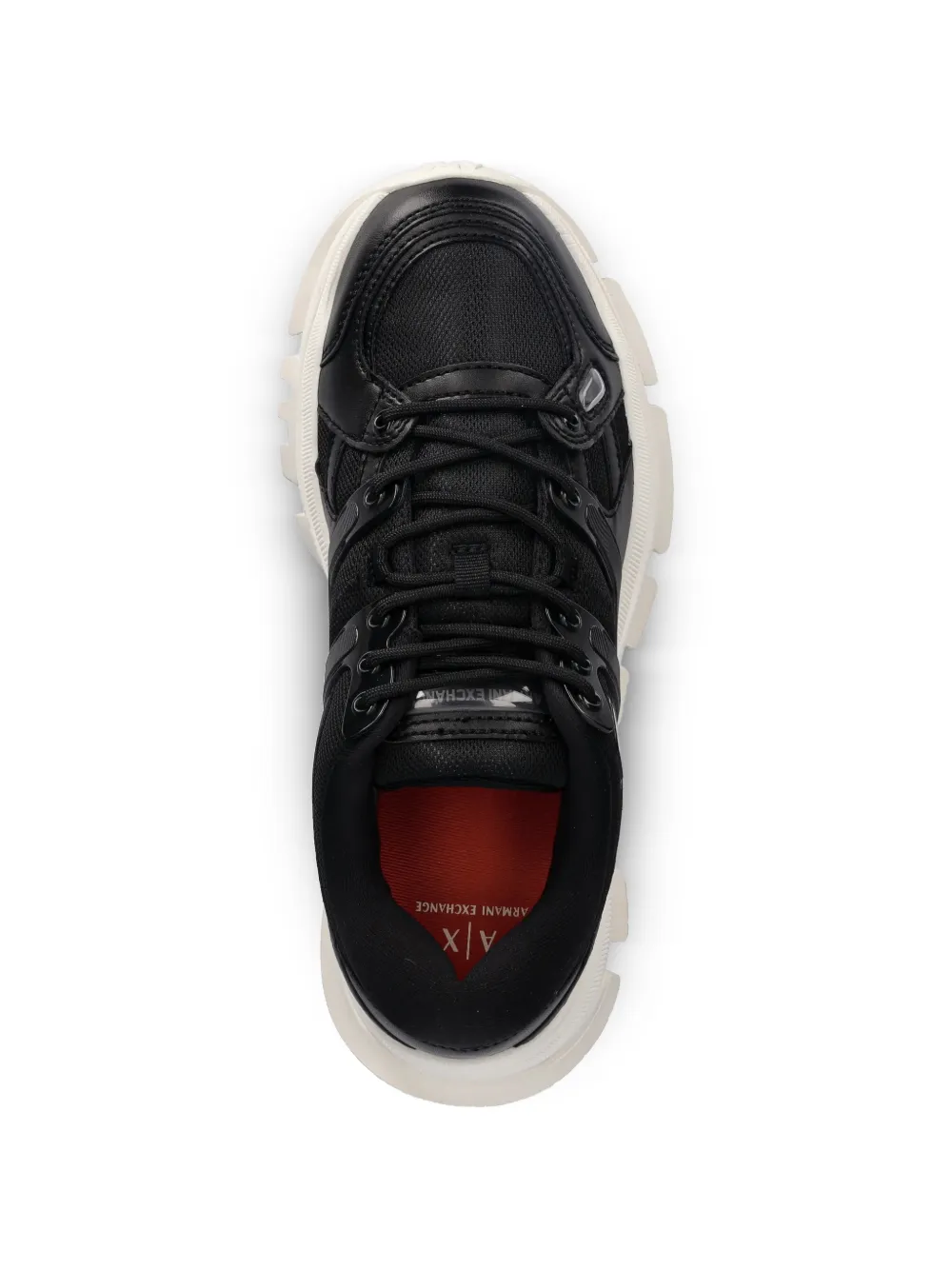 Armani Exchange Sneakers met contrasterende details Zwart
