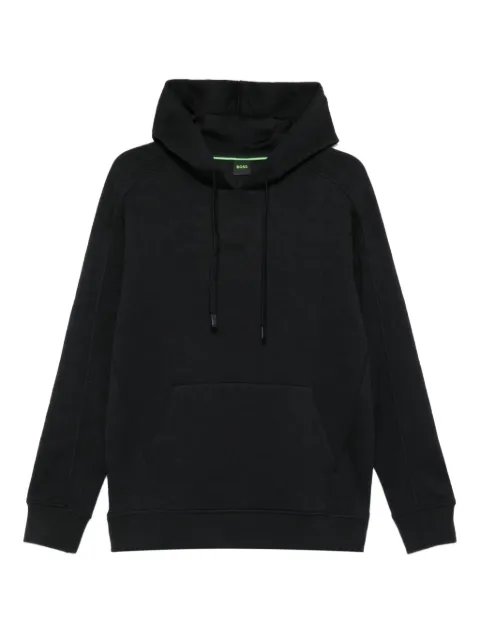 BOSS hoodie con motivo en jacquard