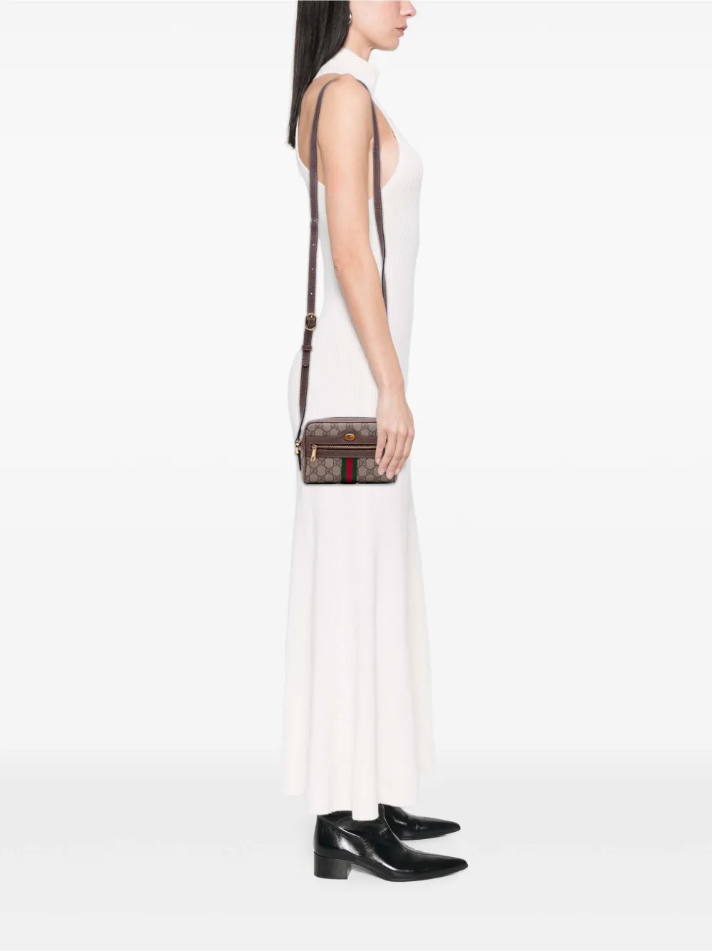 Gucci Pre-Owned 2016-2025 Mini GG Supreme Ophidia crossbody bag | Pre-Owned | Image 2