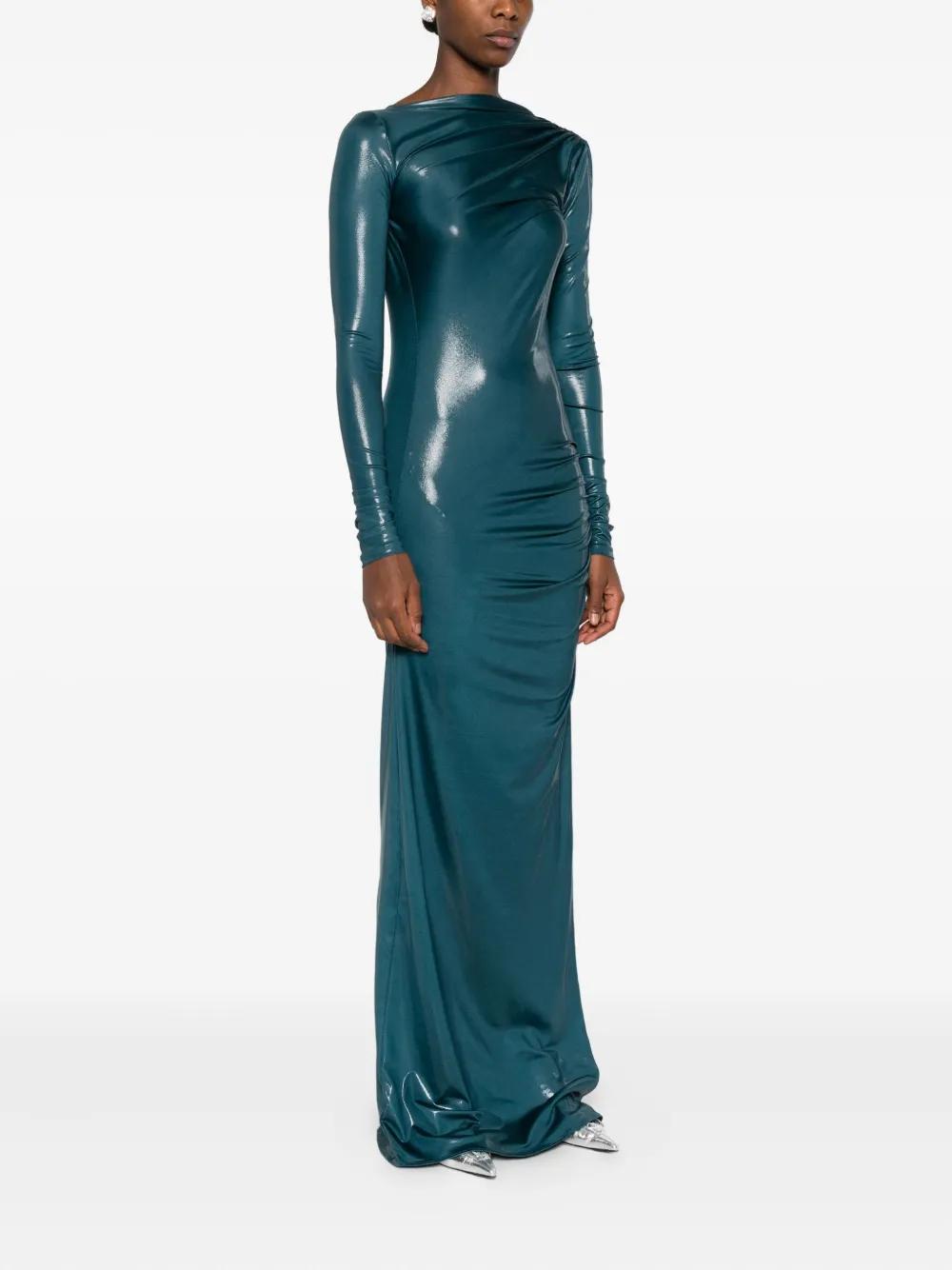 THE ANDAMANE Jurk met lange mouwen Blauw