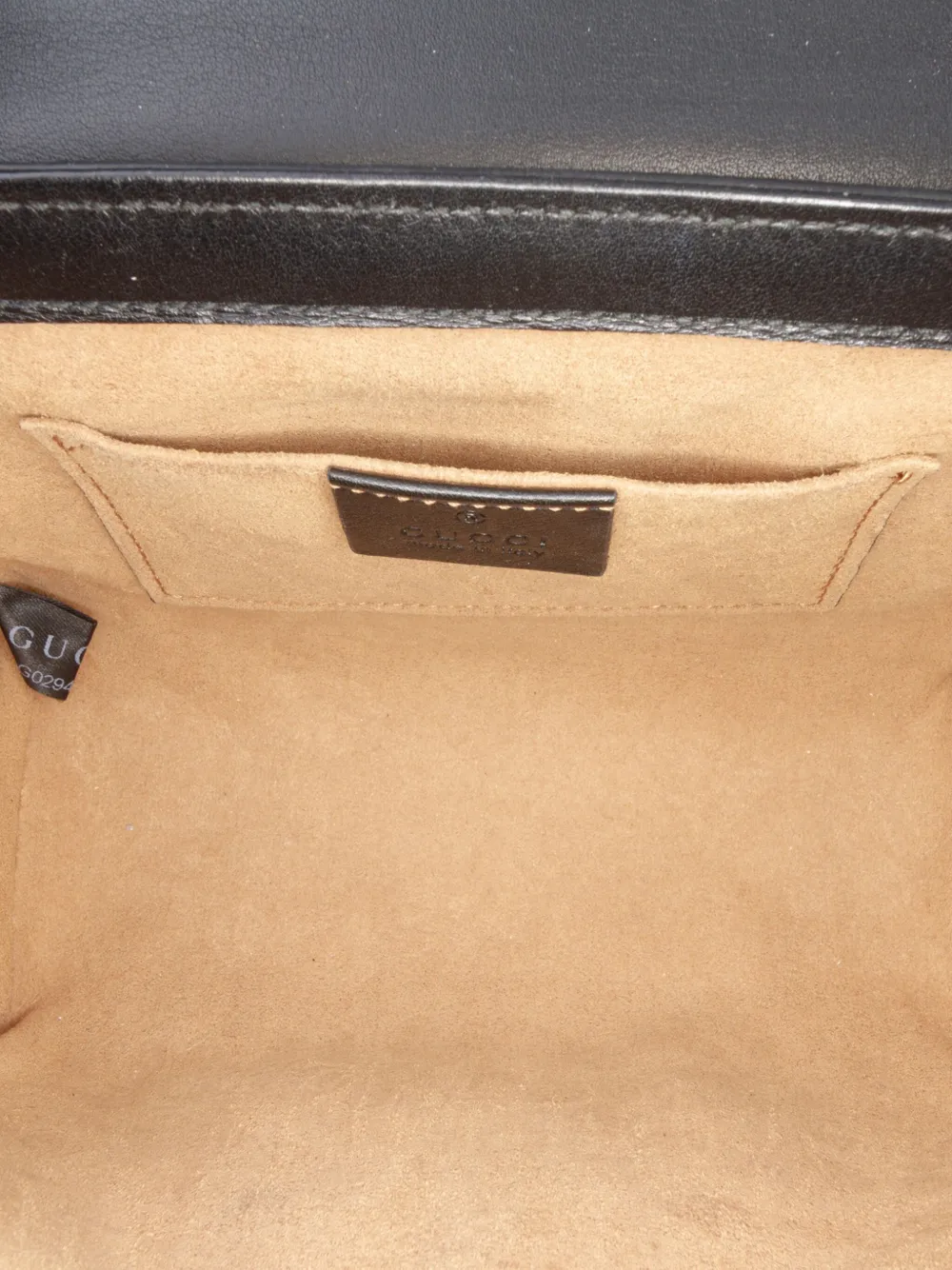 Pre-owned Gucci 2016-2025 Small Gg Supreme Padlock Crossbody Bag In Brown