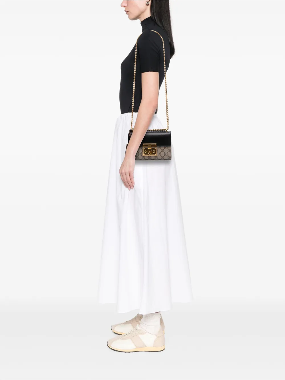Gucci Pre-Owned 2016-2025 Small GG Supreme Padlock crossbody bag | Pre-Owned | Image 2
