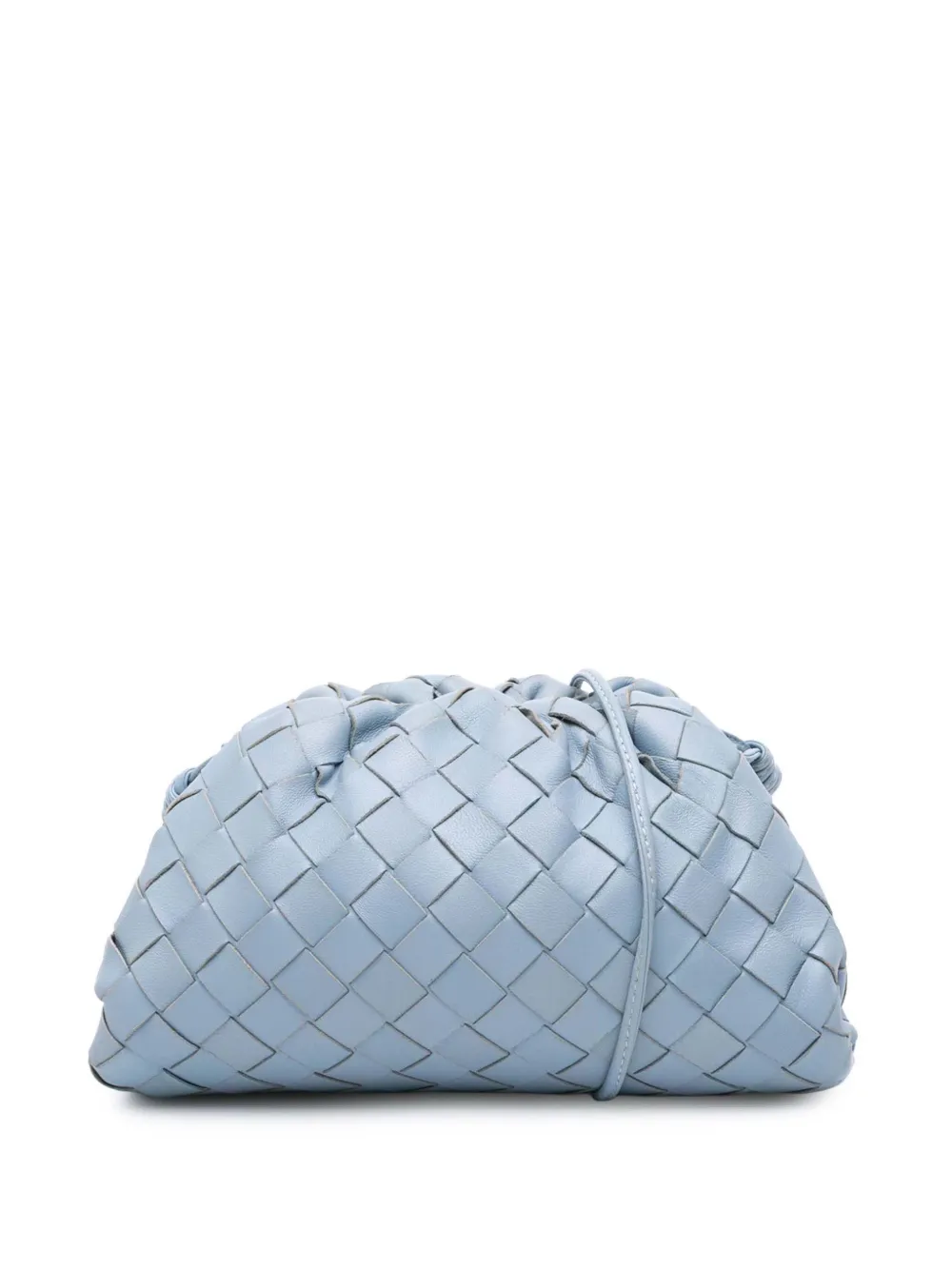 Bottega Veneta Pre-Owned 2012-2025 Nappa Intrecciato The Mini Pouch crossbody bag | Blue | Image 1