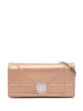 Christian Dior Pre-Owned 2015 Metallic Grained Calfskin Diorama Wallet on Chain crossbody bag - Gold