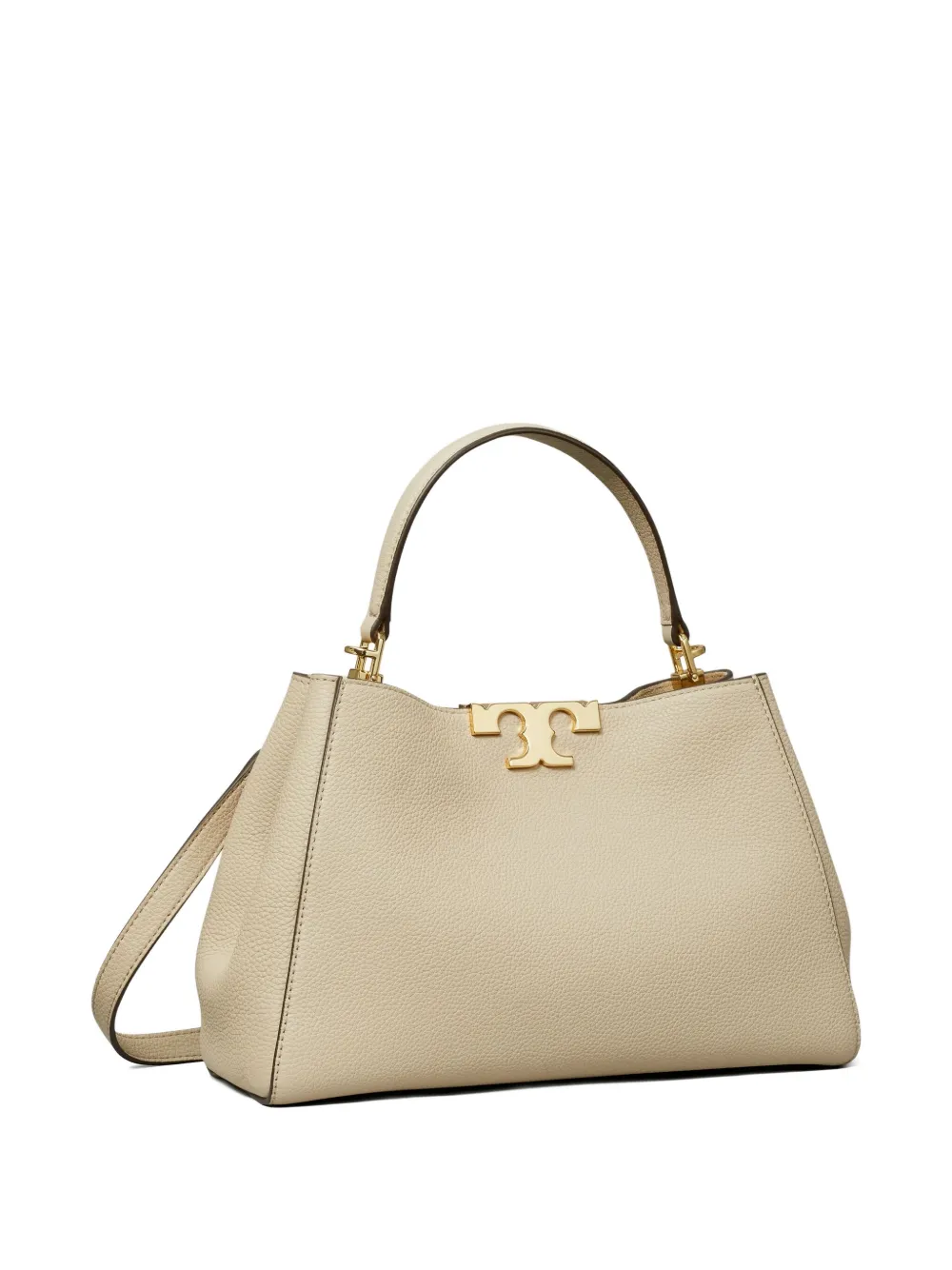 Tory Burch Double-t Logo Satchel In Neutral