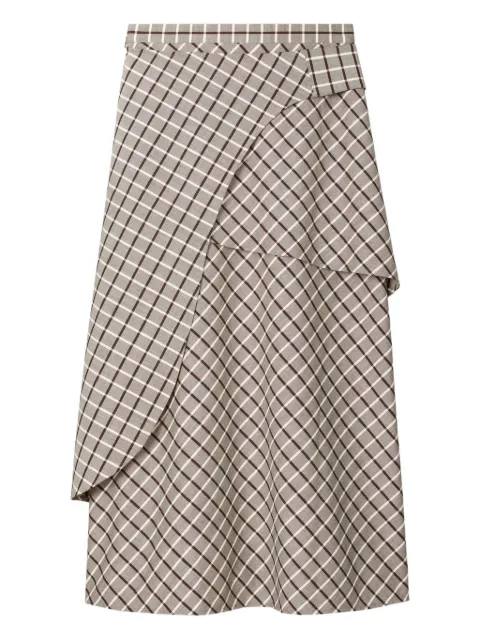 Tory Burch windowpane wrap skirt
