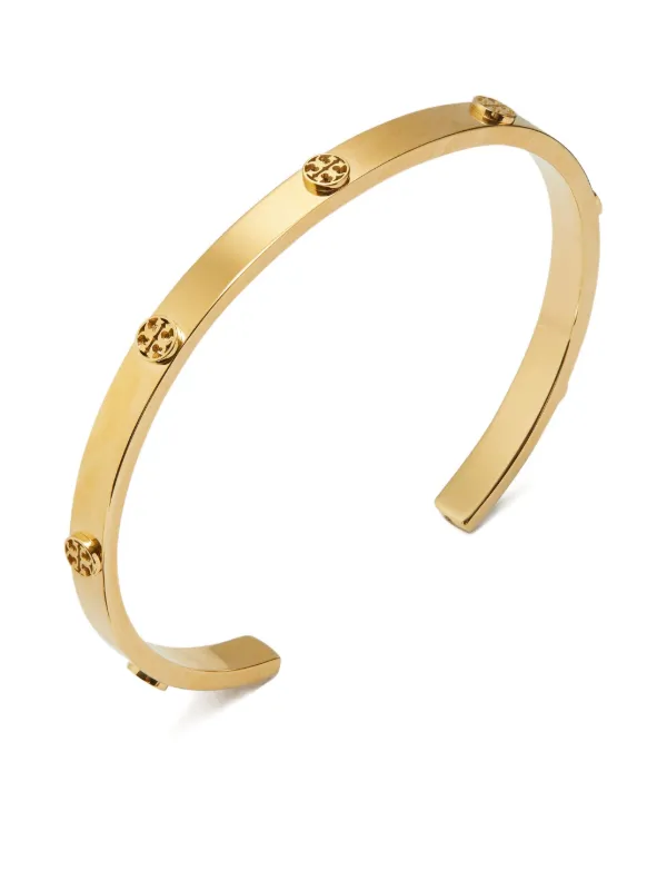 Tory Burch Icon Stud Cuff Bracelet | Gold | FARFETCH display picture 2
