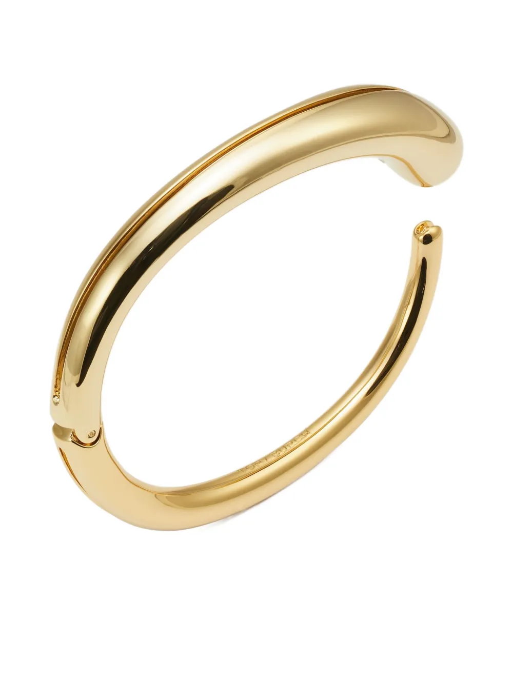 Tory Burch Slim Pierced Cuff Bracelet In Gold