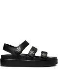 Tory Burch triple strap platform sandals - Black