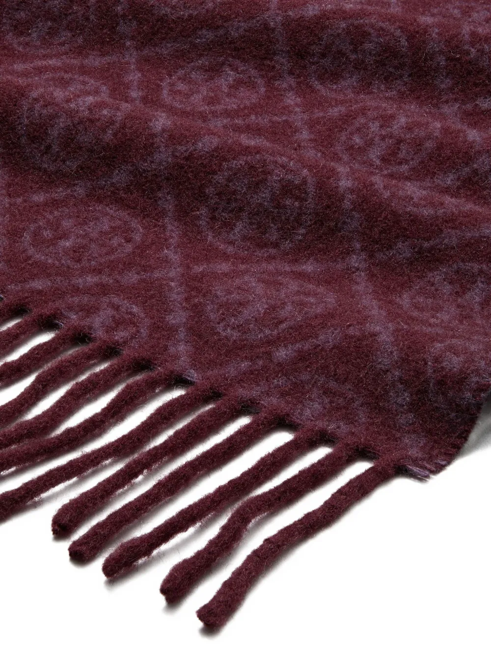 Tory Burch Sjaal met monogram - Rood