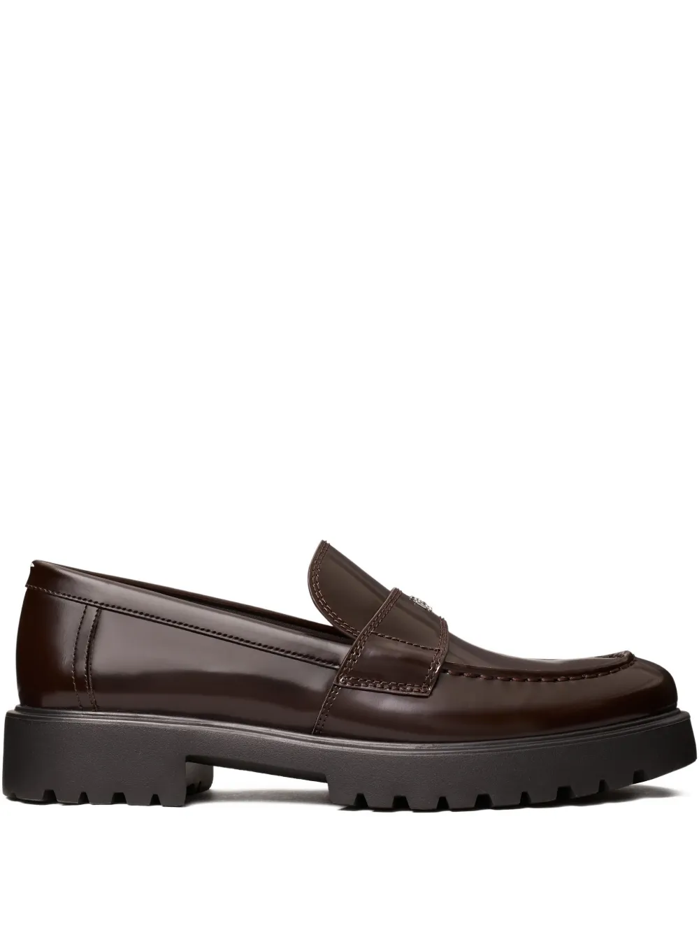 Tory Burch Penny Loafers In Brown