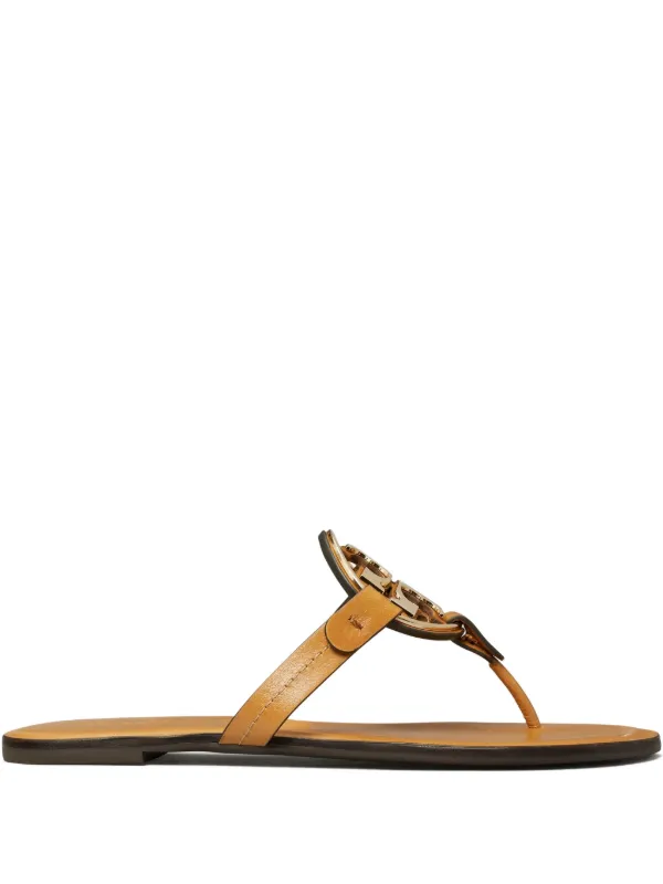 Tory Burch Metal Miller Sandals in Brown