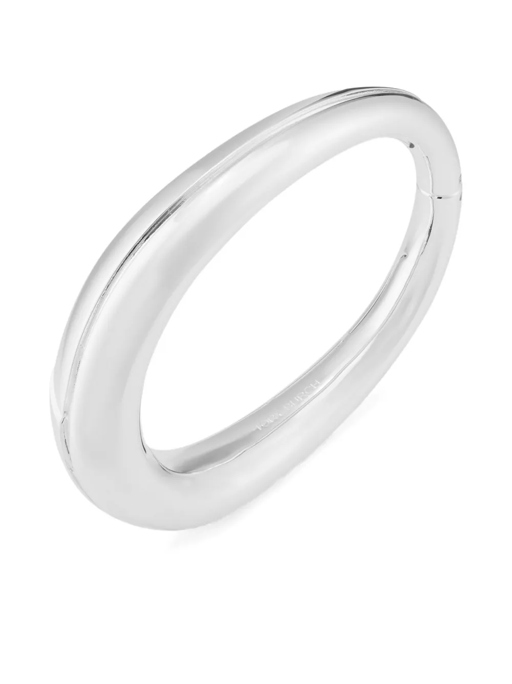 Tory Burch Geperforeerde ovalen armband - Zilver