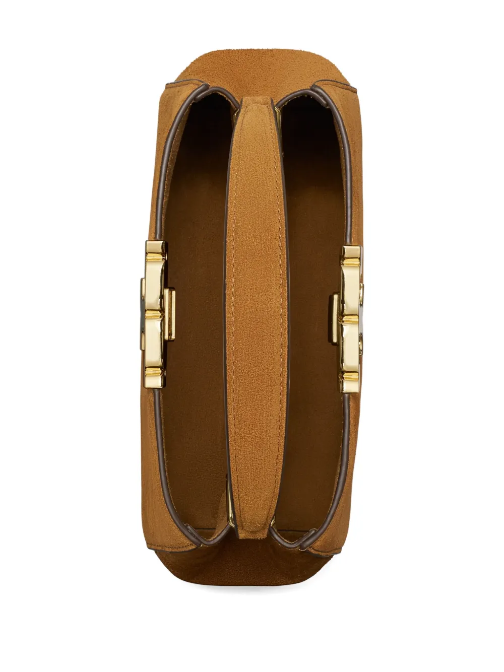 Tory Burch Mini Eleanor Suede Satchel Bag In Brown