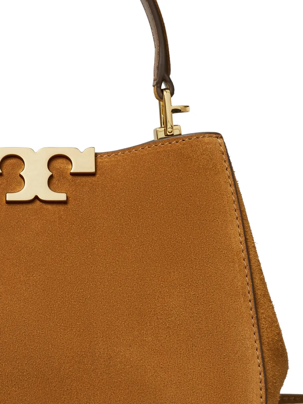 Tory Burch Mini Eleanor Suede Satchel Bag In Brown