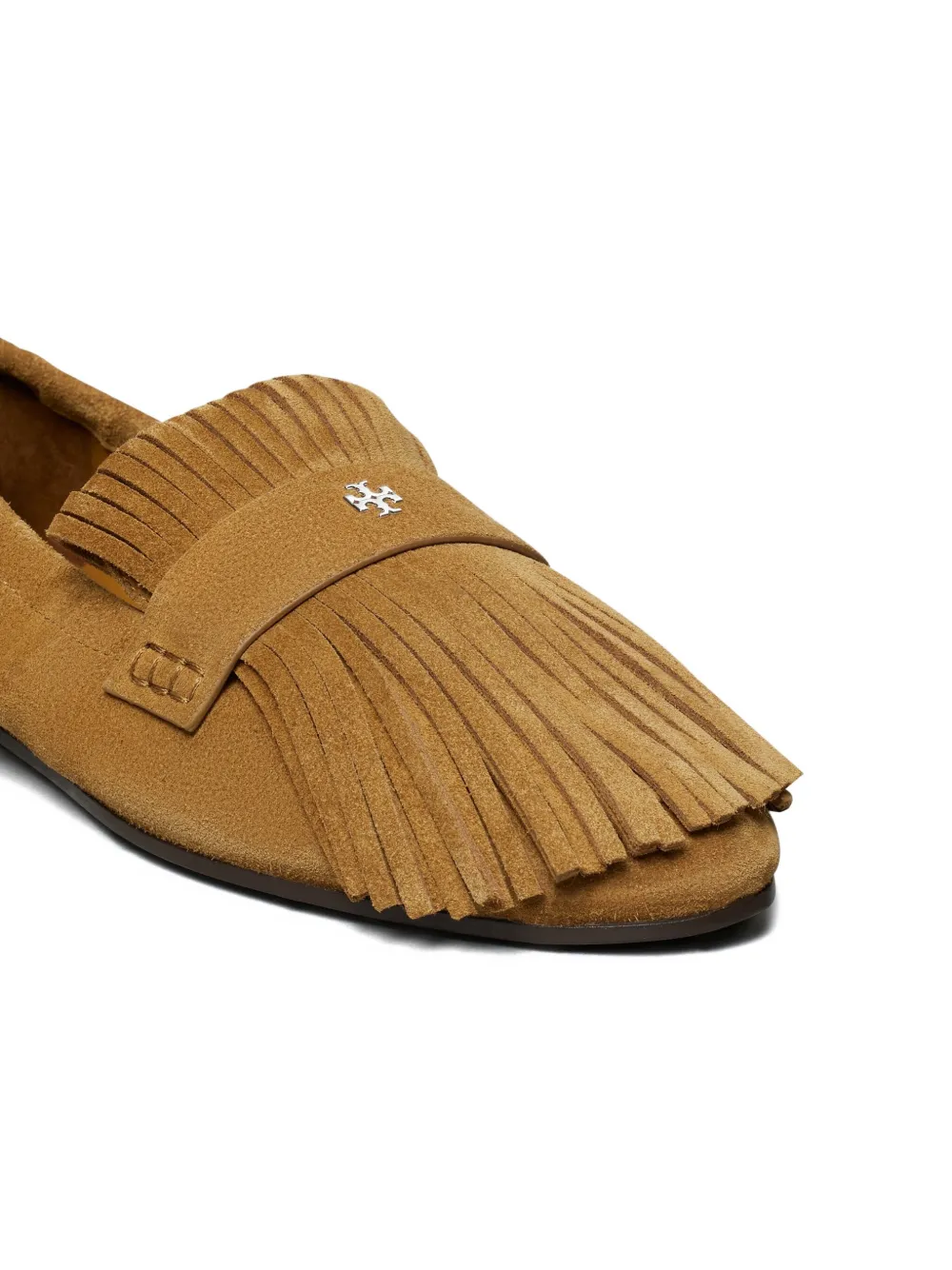Tory Burch Loafers met franje Bruin