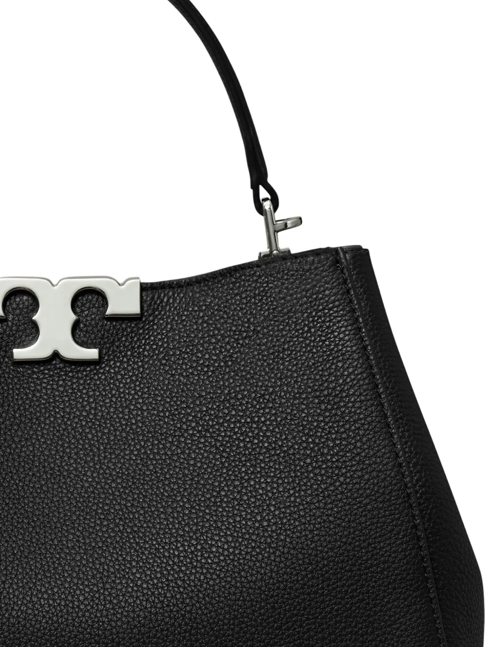 Tory Burch Double-handle Logo Satchel In Black