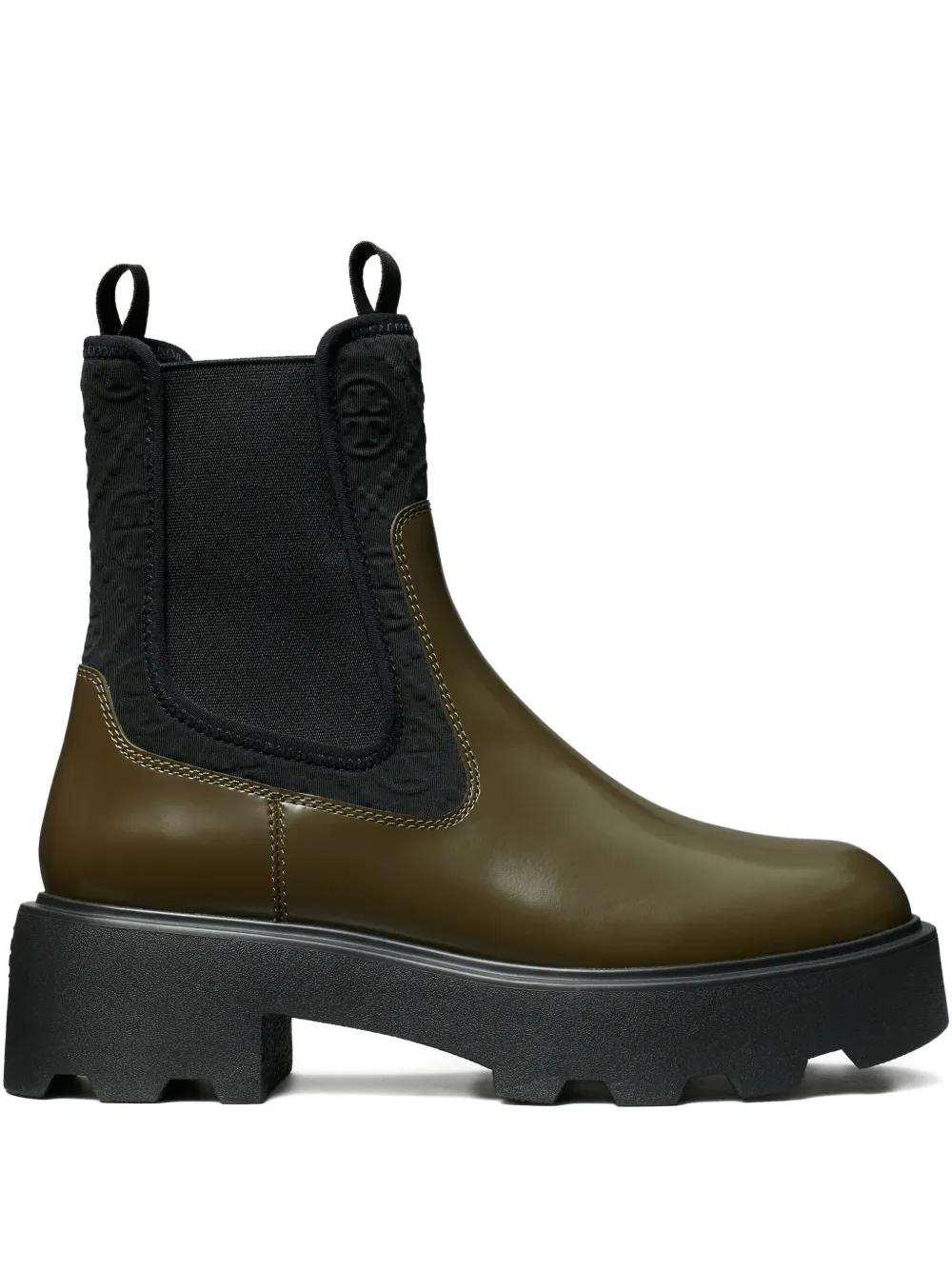 Tory Burch 65mm T-monogram chelsea boots Green