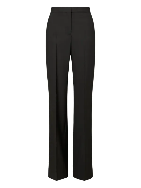 Tory Burch Ressed-crease Trousers in Black