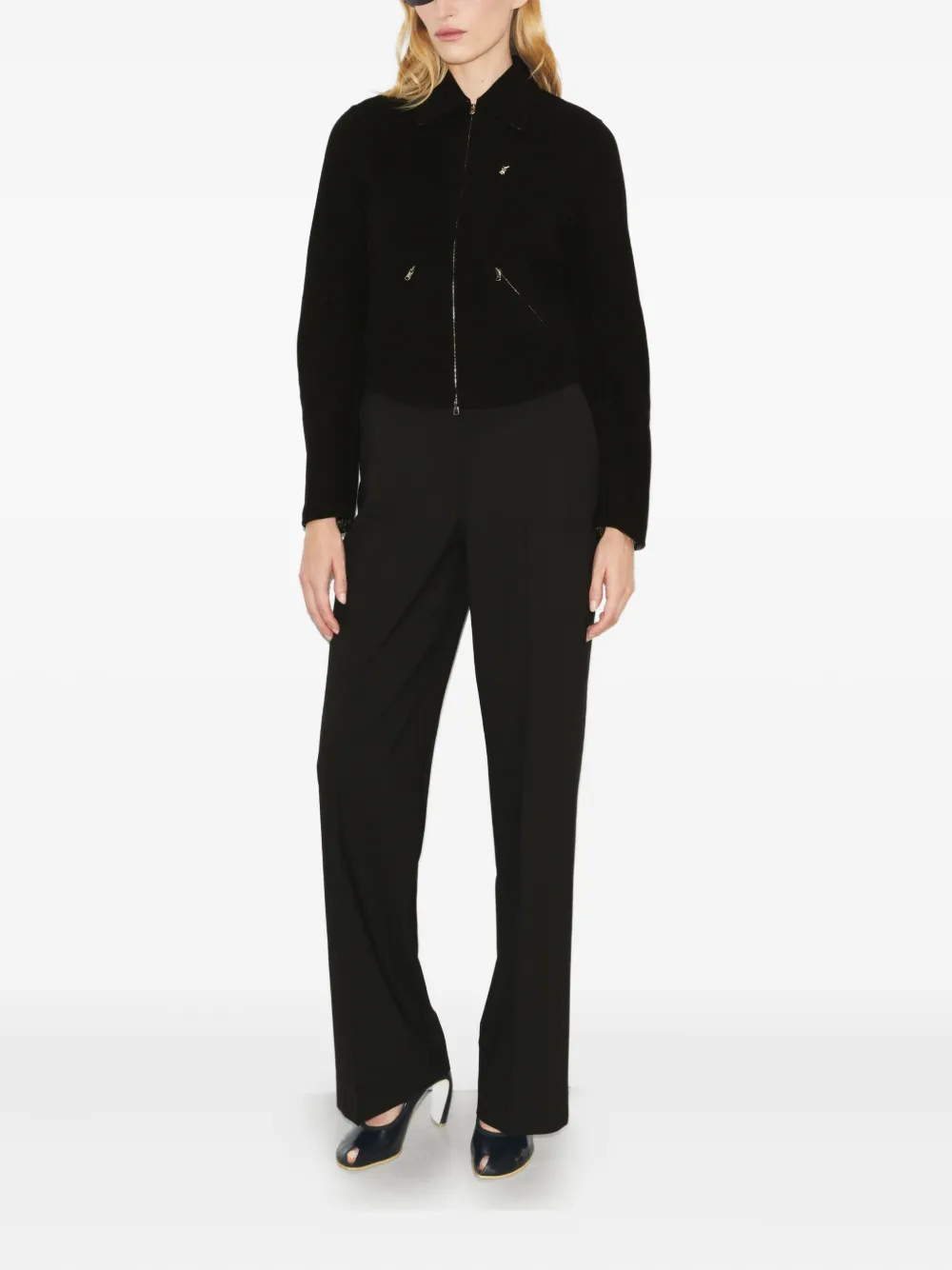 Tory Burch tailored wool trousers - Zwart