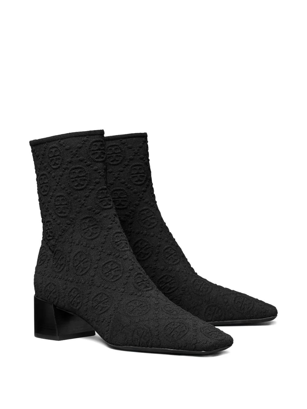 Tory Burch 45mm monogram knit ankle boots | Ankle Boots | Image 2
