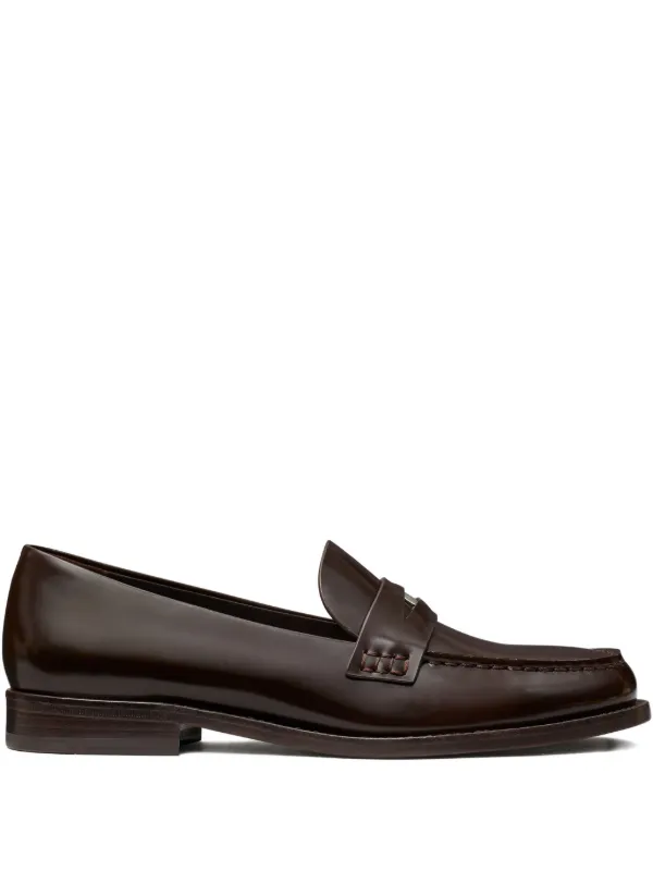 Tory Burch Classic Penny Loafers in Brown