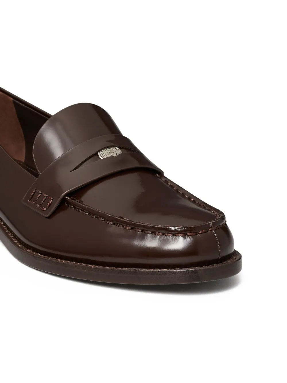 Tory Burch penny leather loafers Brown