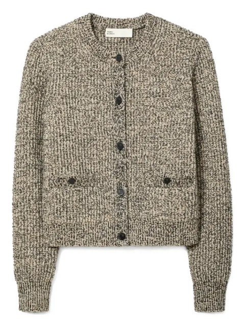Tory Burch tweed pocket cardigan