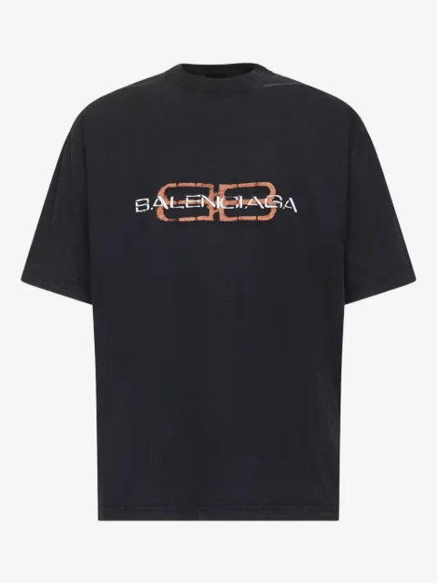 Balenciaga t-shirt BB Icon à imprimé graphique