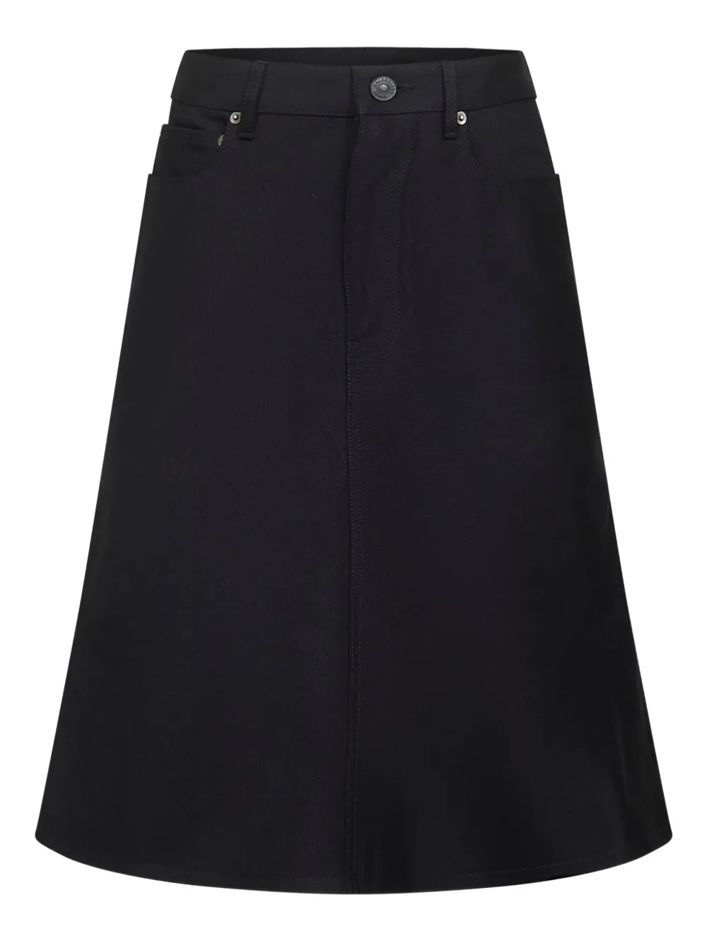 Balenciaga five-pocket godet skirt - Nero