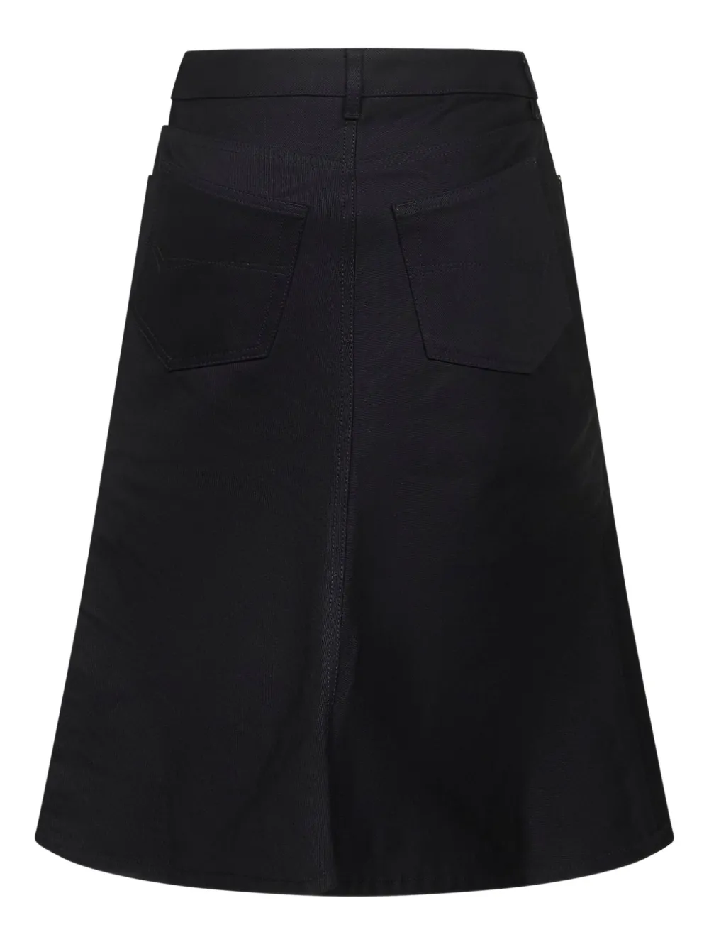 Balenciaga Godet rok met vijf zakken - Zwart